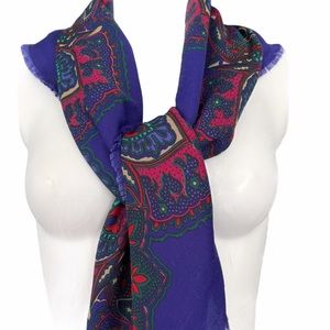 Laura Borgese Signed Wrap Shawl Scarf!